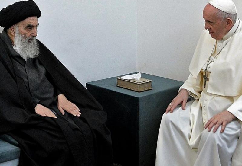 U Iraku je održan povijesni susret pape Franje i šijitskog duhovnog vođe Sistanija